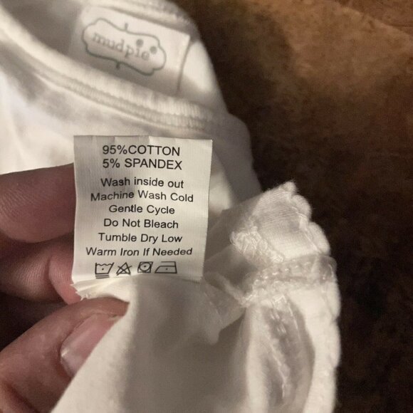 Mudpie Baby Girl 3-6 Months Shirt Long Sleeve Be Kind To Every Kind Elephant Top - Picture 5 of 5